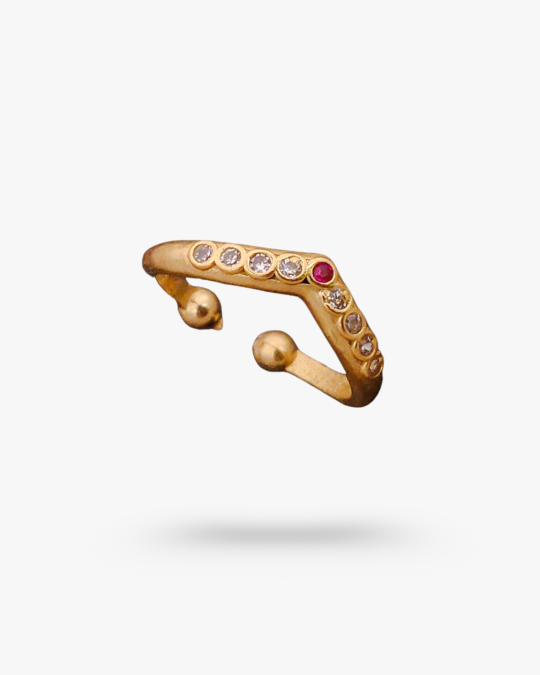 Latest Designer 9 Stoned Adjustable Ring