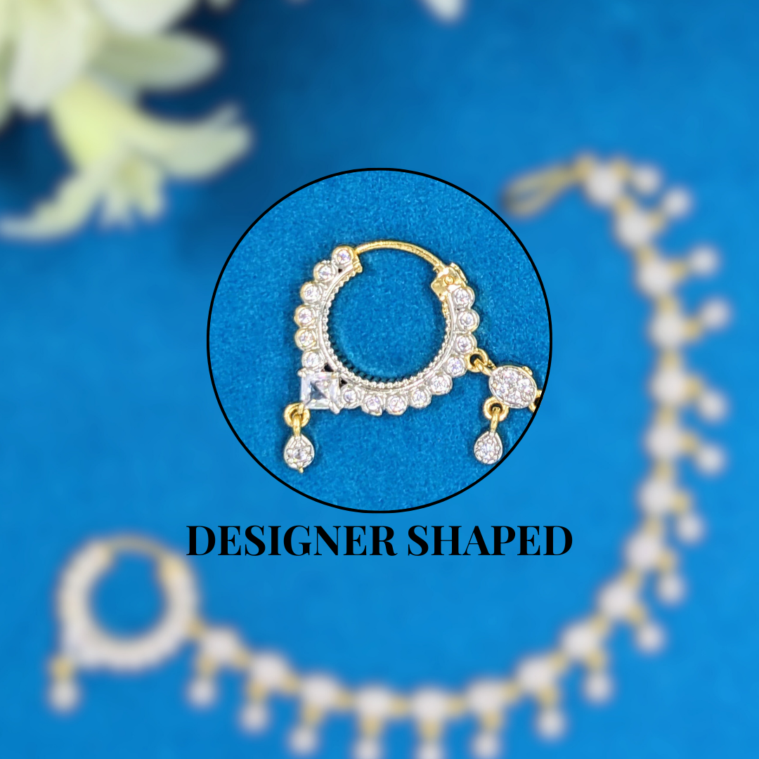 Diamond Cascade Nath A Timeless Adornment
