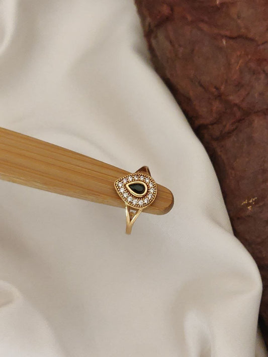 Green Stoned daily wear Ring