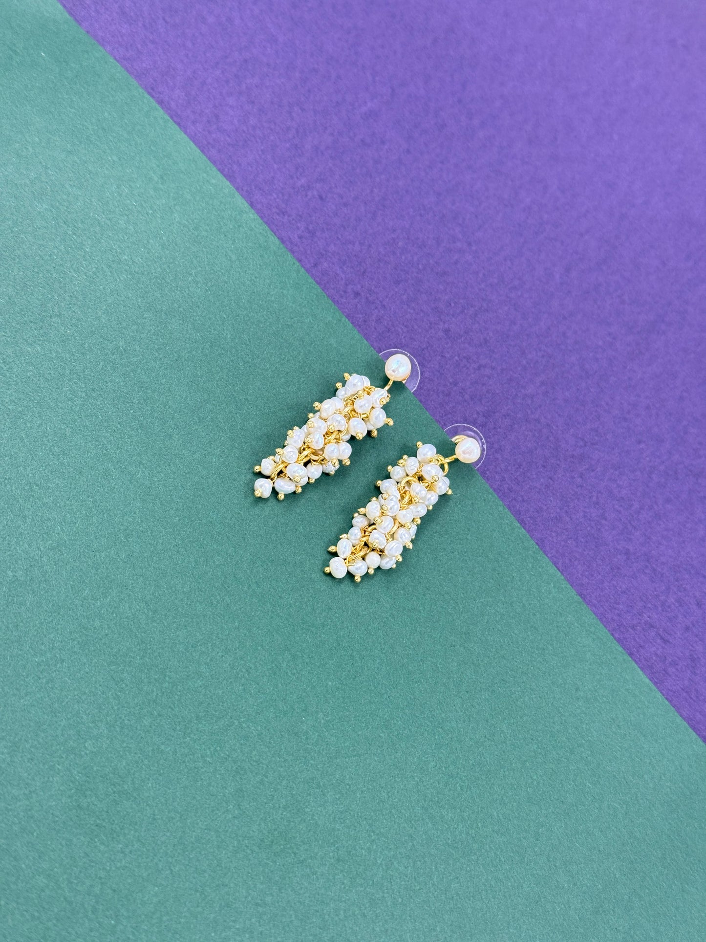 Gold-Plated Freshwater Pearl Tapered Drops