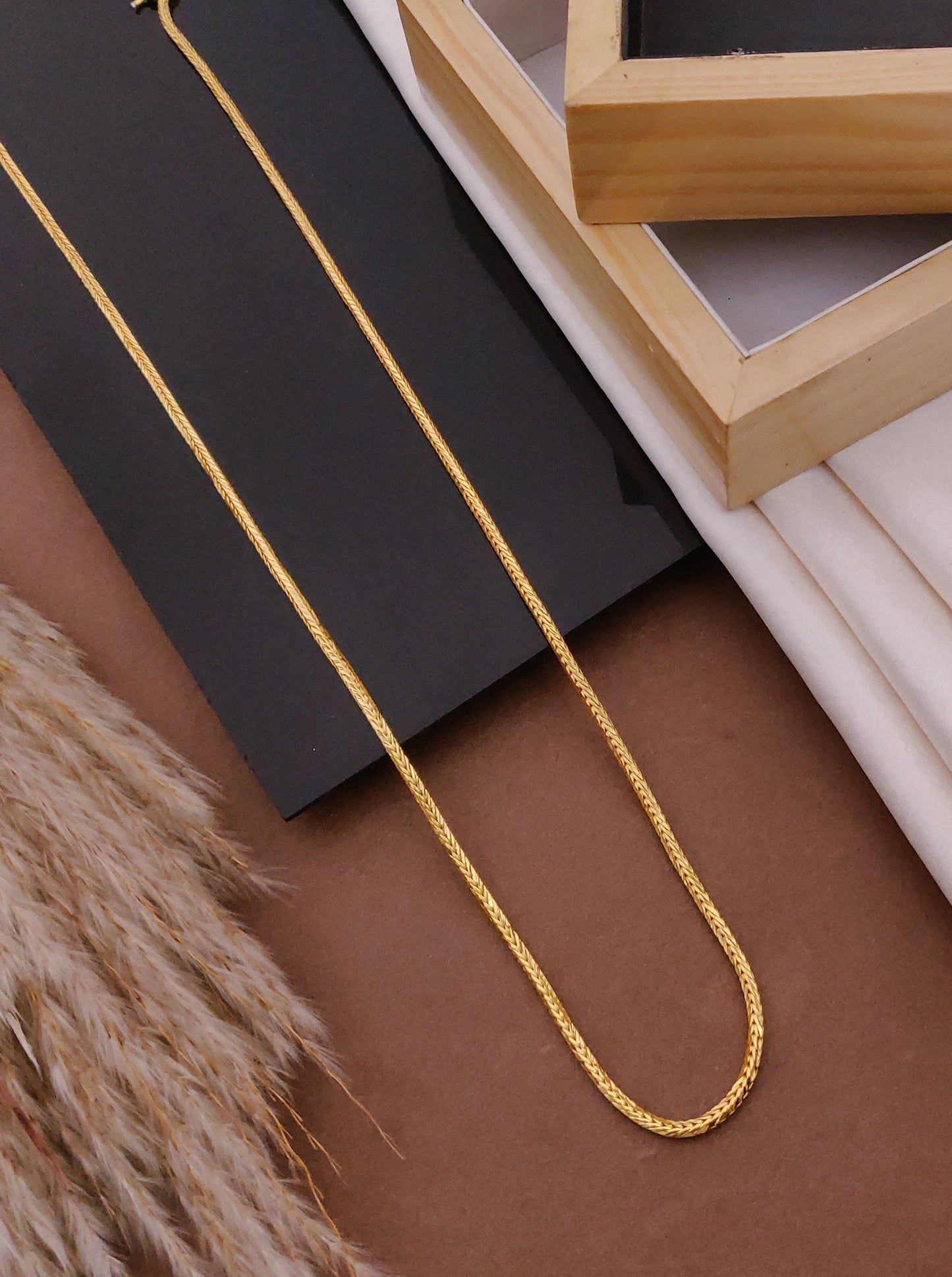 Traditional Gold Wheat Chain 18K Plated