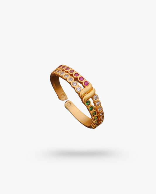 Double Layer Designer Ring