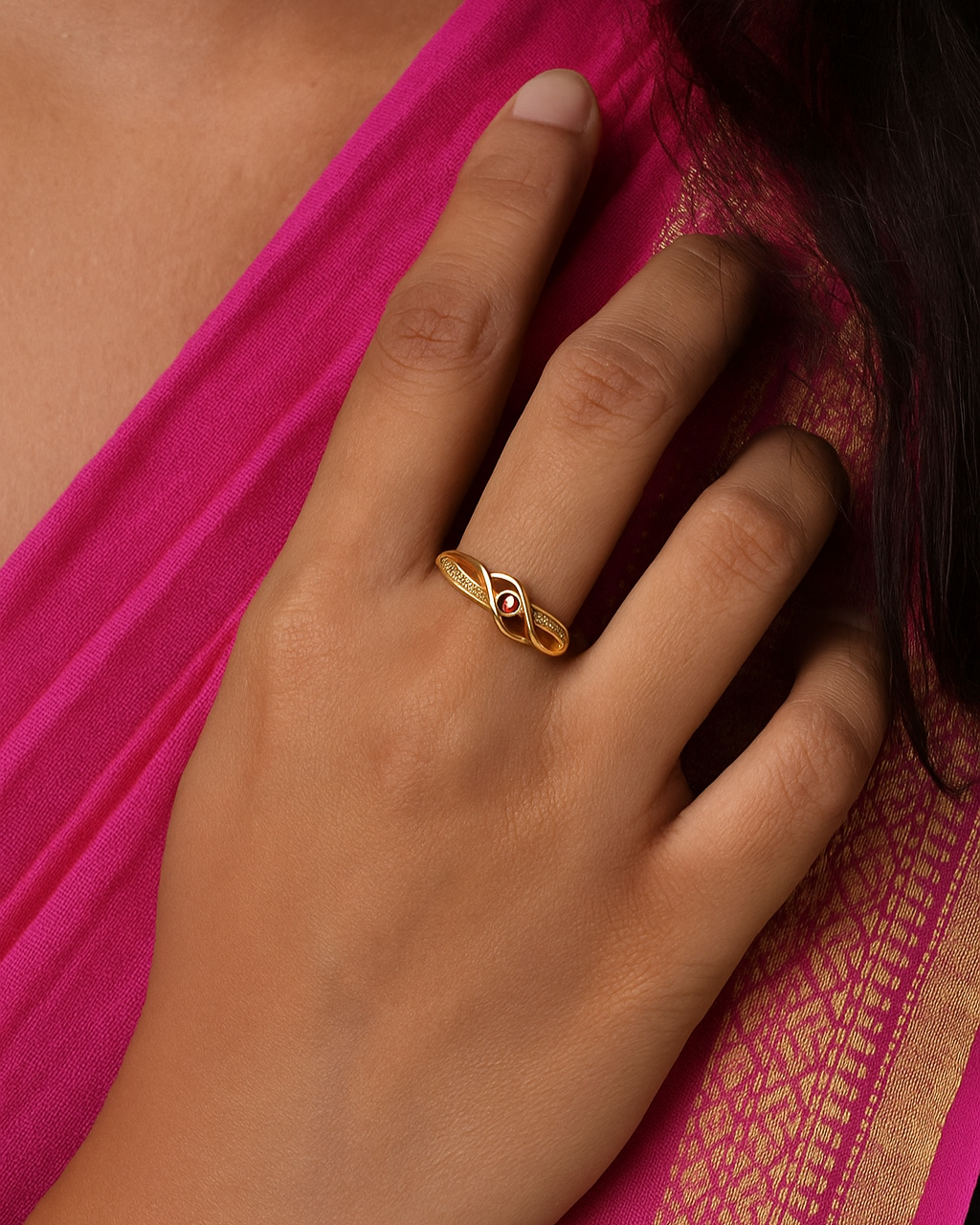 Latest Gold Plated Ring for Daily Wear