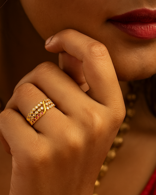 3 Layered Trending Ring for Daily Wear