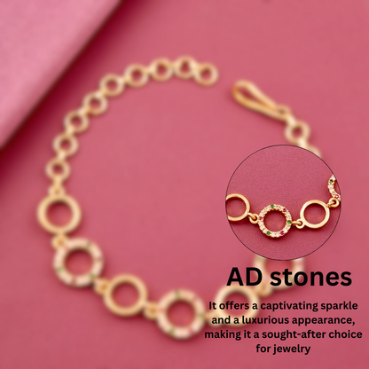 Golden Harmony Circle Bracelet