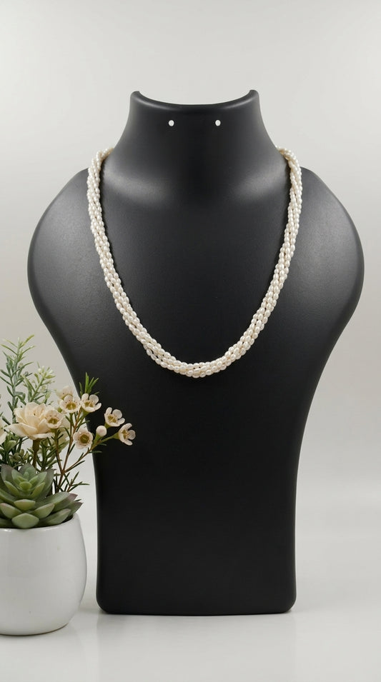5 layer Rice Fresh Water Pearls Set
