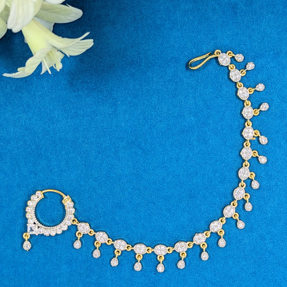 Diamond Cascade Nath A Timeless Adornment