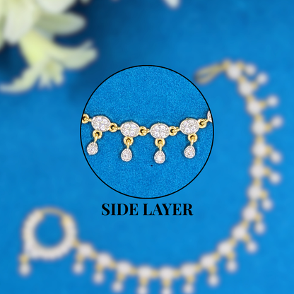 Diamond Cascade Nath A Timeless Adornment