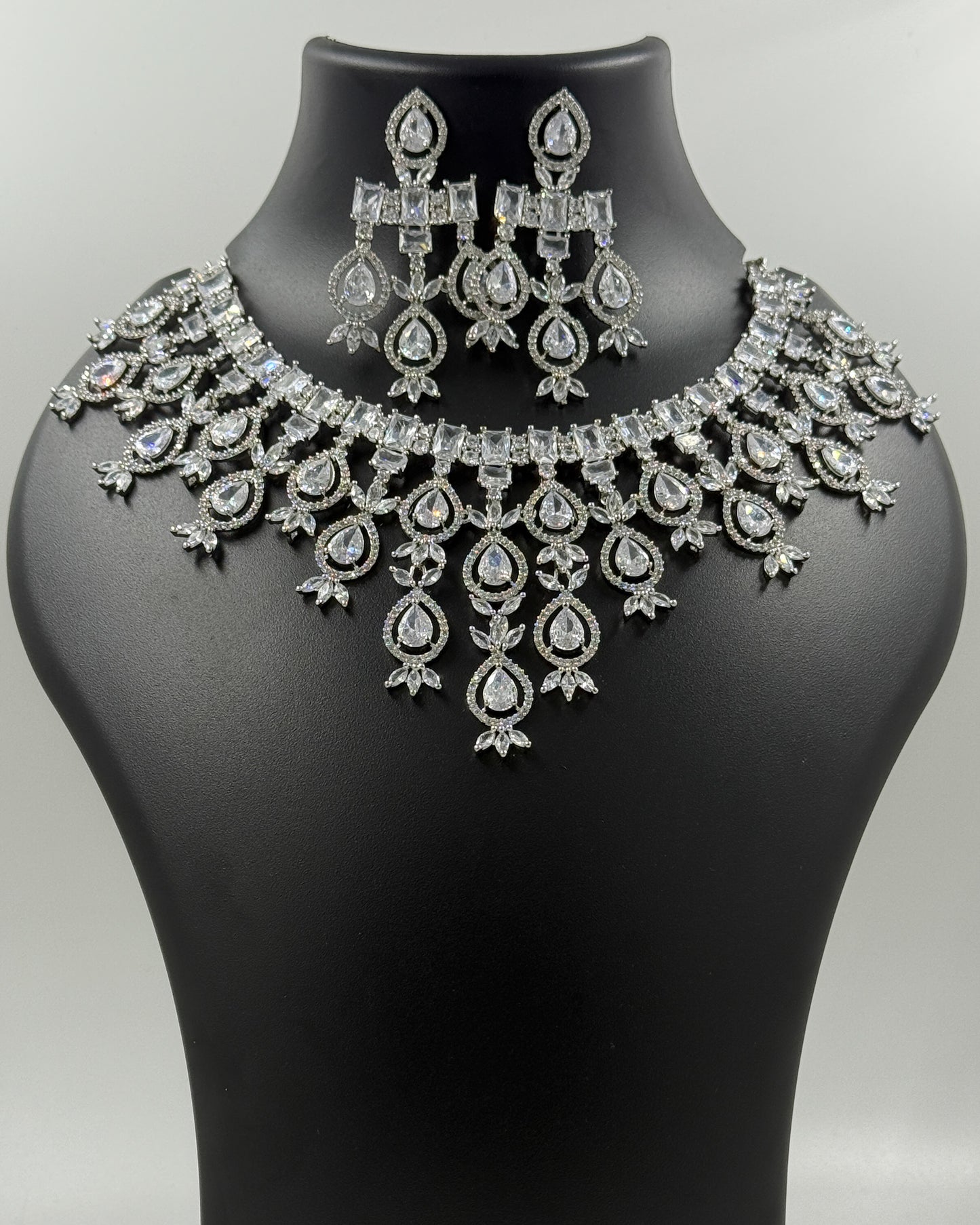 Rajwadi Grandeur  AD Stone Necklace