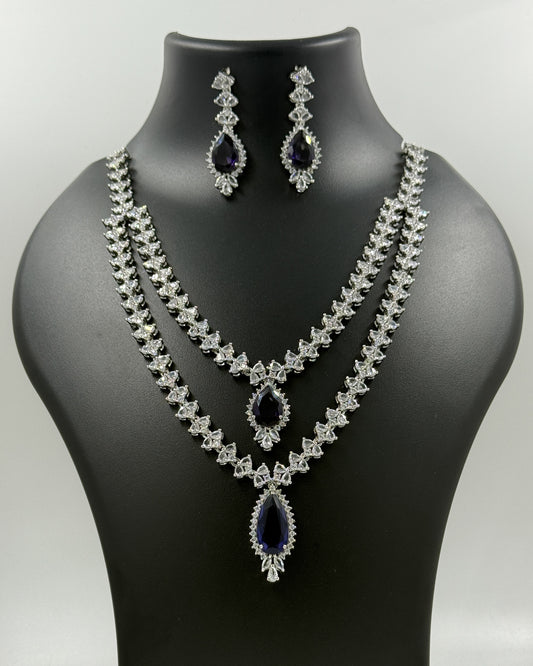 Neelam Raat: Royal Dual-Layer AD Stone Set