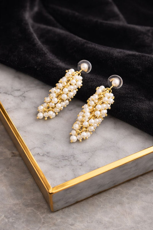 Gold-Plated Freshwater Pearl Tapered Drops