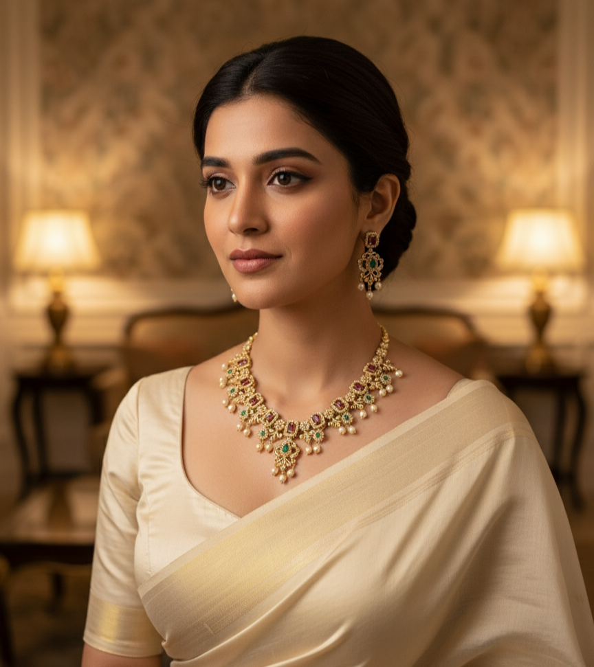 Royal Heritage Kundan Necklace Set