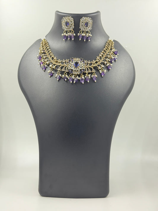 The Antique Purple Choker Set