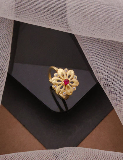 Jasmine Floral Designer Ring