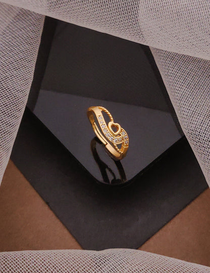 18k Heart Designer Ring