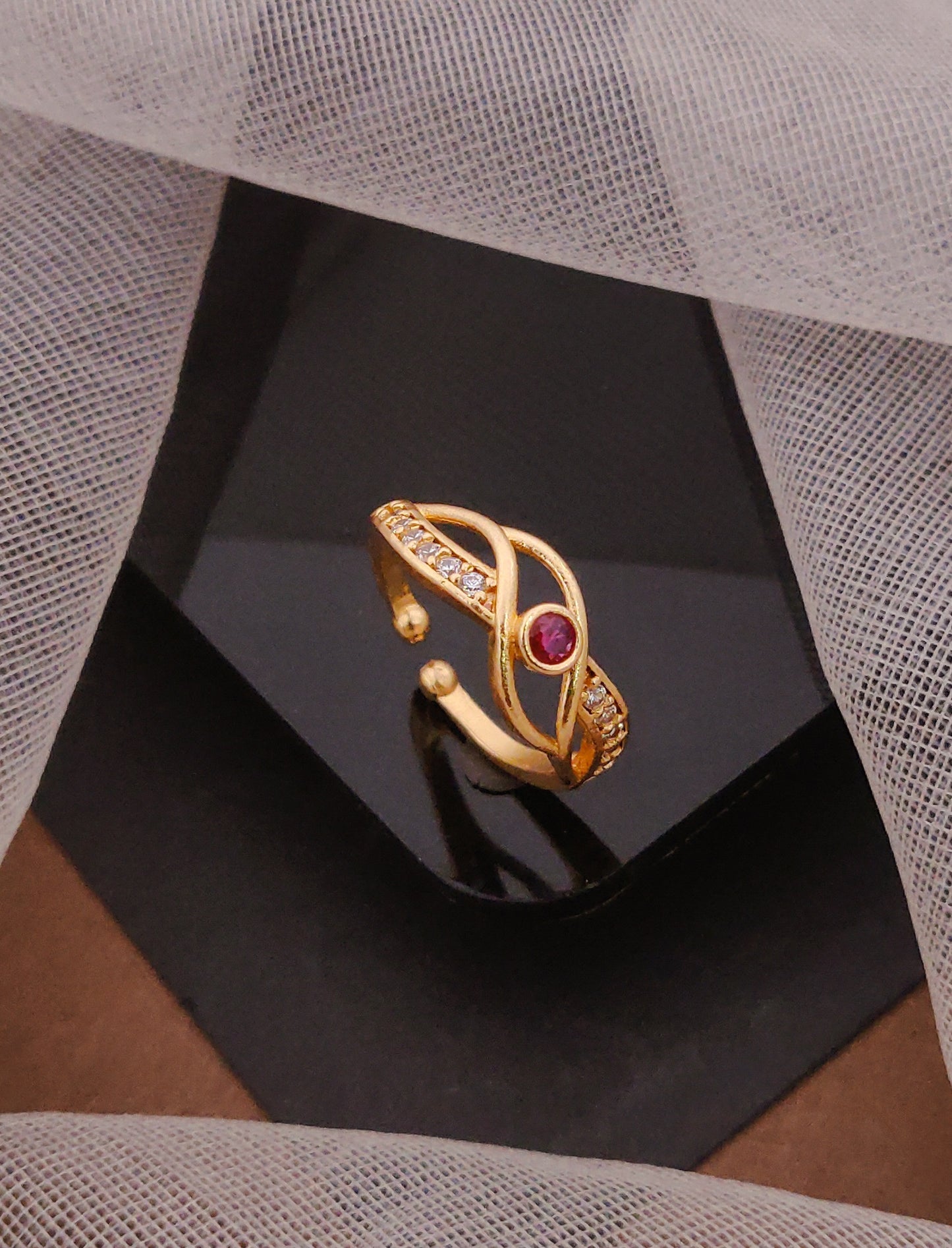 Latest Gold Plated Ring for Daily Wear