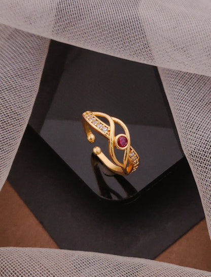 Latest Gold Plated Ring for Daily Wear