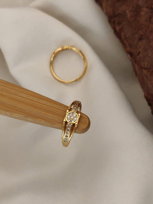 18k Trendy Designer Adjustable Ring