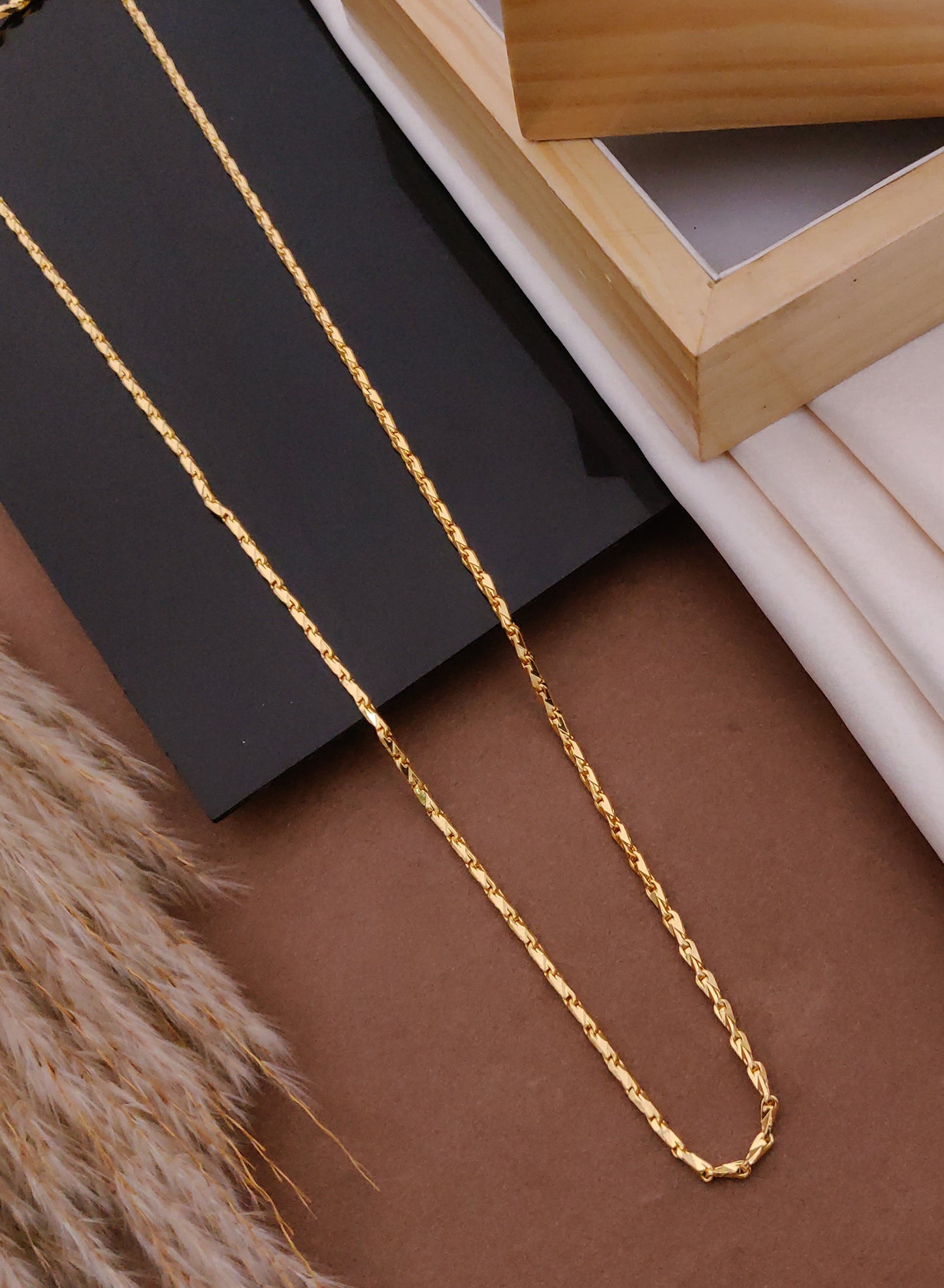 Singapore Style Gold Chain 18K Plated