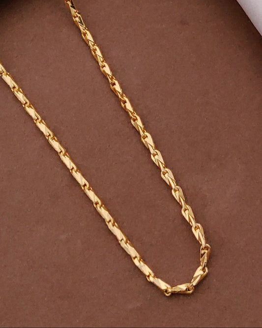 Singapore Style Gold Chain 18K Plated