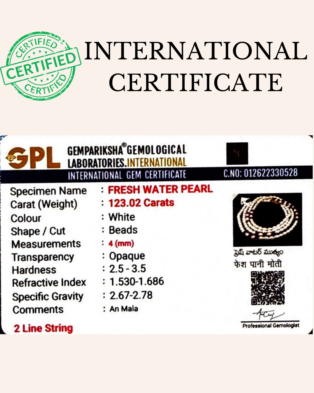 Double-Strand Freshwater Pearl Necklace with Lifetime Guarantee