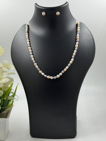 Rainbow Pearls Necklace
