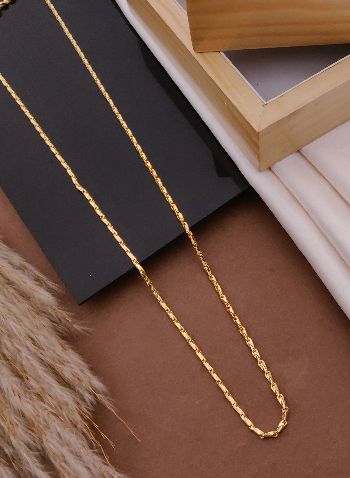 Singapore Style Gold Chain 18K Plated