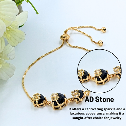Trendy Black CZ Stone Bracelet