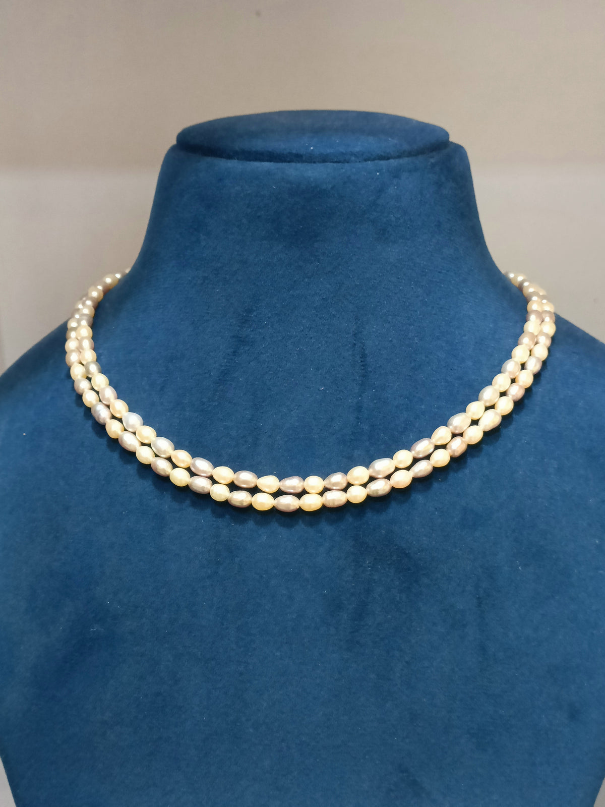 Two Tone Freshwater pearls necklace
